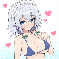 This is a pixiv picture whose title is マイクロ水着咲夜.