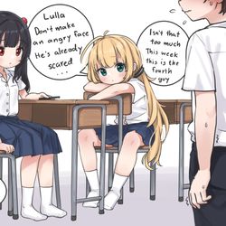 This is a pixiv picture whose title is Lulla at school 01.