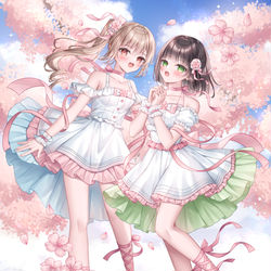This is a pixiv picture whose title is 桜の精🌸.