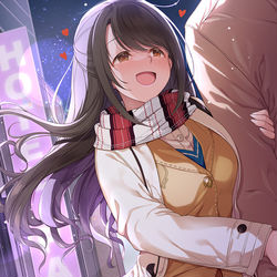 This is a pixiv picture whose title is 【352+】　「まだ夜は寒いですね♥」.
