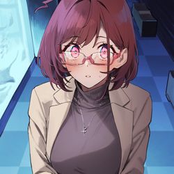 This is a pixiv picture whose title is 近視の姉＃151.