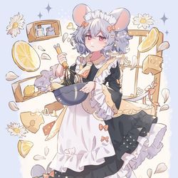 This is a pixiv picture whose title is 🐭×🧀.