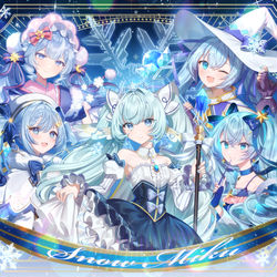 This is a pixiv picture whose title is ❄️Snow Miku❄️.