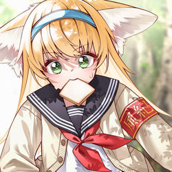 This is a pixiv picture whose title is 呜~快迟到了！.