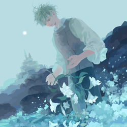 This is a pixiv picture whose title is 泡沫への贖罪.