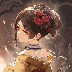This is a pixiv picture whose title is 千織.
