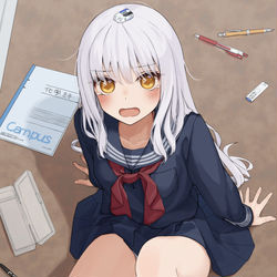 This is a pixiv picture whose title is 笑ってないで助けてよ！.