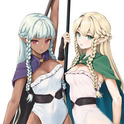 This is a pixiv picture whose title is rosalinde & eltolinde.