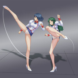 This is a pixiv picture whose title is 司令与副官的合击.
