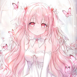 This is a pixiv picture whose title is 🎀.