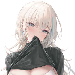 This is a pixiv picture whose title is 派手だけど下着地味な子.