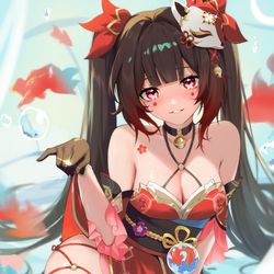 This is a pixiv picture whose title is 花火.