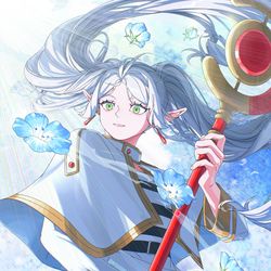 This is a pixiv picture whose title is Frieren.