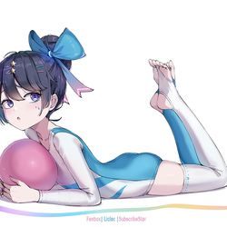 This is a pixiv picture whose title is ただの体操女の子・Gymnastic Girl.