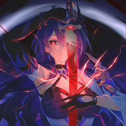This is a pixiv picture whose title is 黄泉 Acheron.