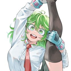 This is a pixiv picture whose title is 葉隠さん.