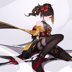 This is a pixiv picture whose title is 千织.