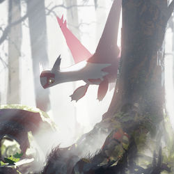 This is a pixiv picture whose title is 森の中.