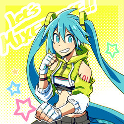 This is a pixiv picture whose title is フィットボクシングミクさん.