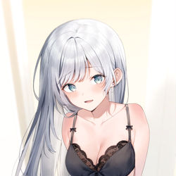 This is a pixiv picture whose title is 恥じらい彼女.