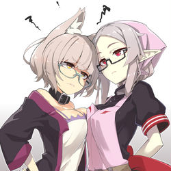 This is a pixiv picture whose title is 犬猿.
