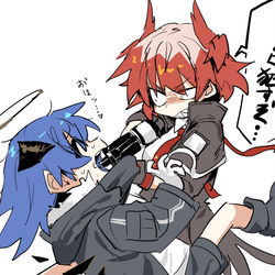 This is a pixiv picture whose title is モザイク貫通暴言.