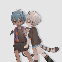This is a pixiv picture whose title is 🛹🛼.