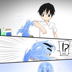 This is a pixiv picture whose title is スライムの成長.