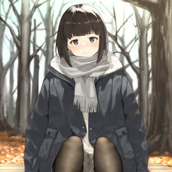 This is a pixiv picture whose title is 寒空タイツ.