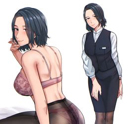This is a pixiv picture whose title is 人妻事務員.
