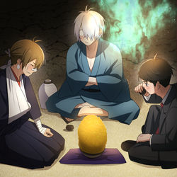 This is a pixiv picture whose title is 幸運EX＋＋＋バディによる哭倉村RTA⑱.