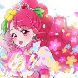 This is a pixiv picture whose title is 重なる二つの花.