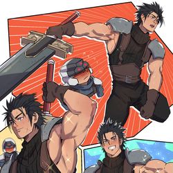 This is a pixiv picture whose title is Zack and Cloud.