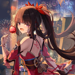 This is a pixiv picture whose title is かわいい花火！！！.