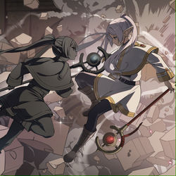 This is a pixiv picture whose title is フリーレンVSコピーレン.