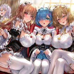 This is a pixiv picture whose title is カウンターズとレム.