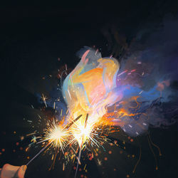 This is a pixiv picture whose title is 我们烟花靠近的那一刻，就是彼此拥抱。.