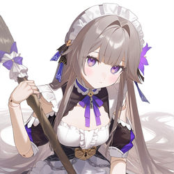 This is a pixiv picture whose title is ヘルタ様のメイド姿....