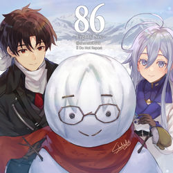 This is a pixiv picture whose title is シンレナでレイお兄さんの雪だるま作り.
