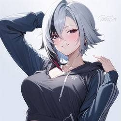 This is a pixiv picture whose title is Arlecchino.