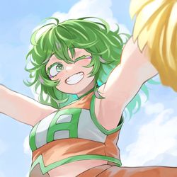 This is a pixiv picture whose title is 葉隠さん！.