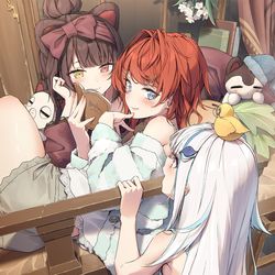This is a pixiv picture whose title is さんばか5周年～.
