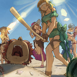 This is a pixiv picture whose title is Beach Game.