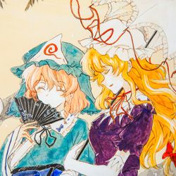 This is a pixiv picture whose title is 【3/31名華祭X】日本画展示.
