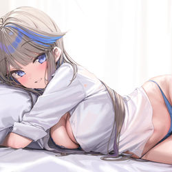 This is a pixiv picture whose title is 藍璃かんな.