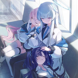 This is a pixiv picture whose title is セミナーお昼寝.
