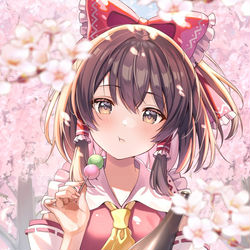 This is a pixiv picture whose title is 花より団子.