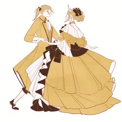 This is a pixiv picture whose title is 双子.