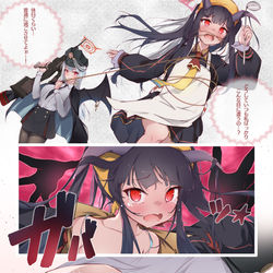 This is a pixiv picture whose title is 妄想 フウハル × うな重コピペ【ブルーアーカイブ】.