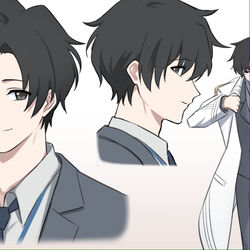 This is a pixiv picture whose title is 先生.